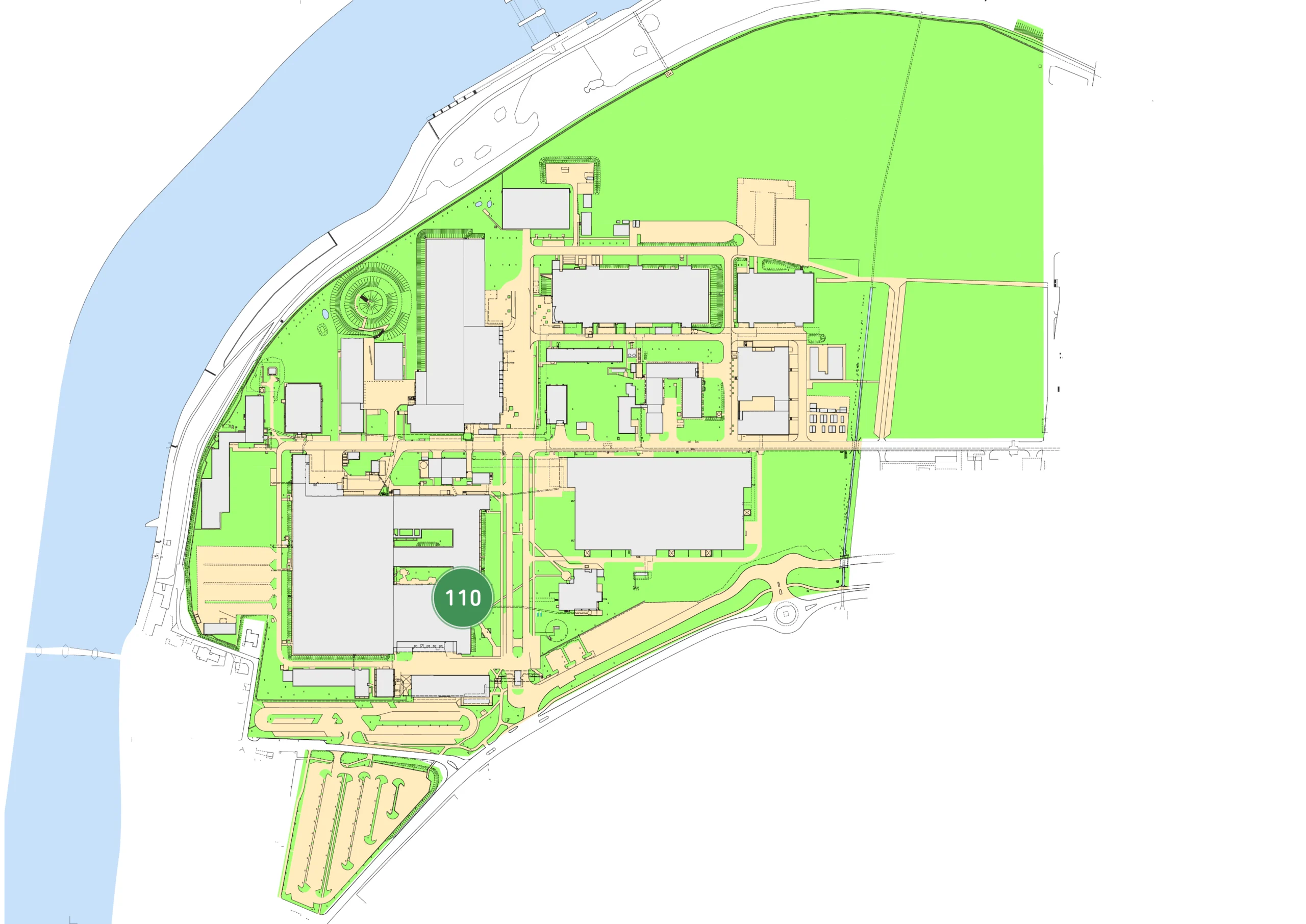 2407_ParkNet_Bau 110 Plan: Bau 110 im GETEC PARK.STEIN