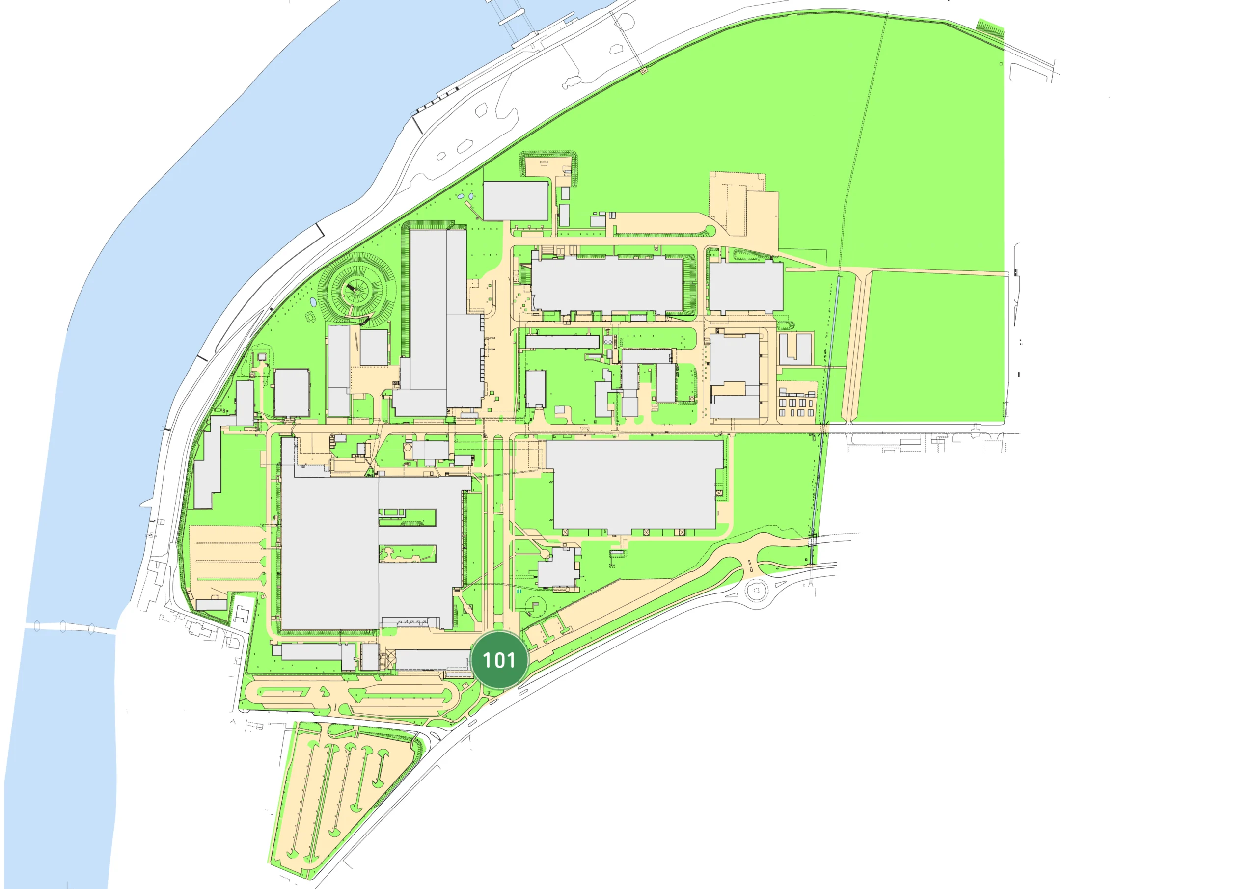 2407_ParkNet_Porte 101 Plan: Bau 101 Porte - GETEC PARK.STEIN