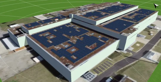 Photovoltaik_GPST-222 Luftaufnahme Bau 222