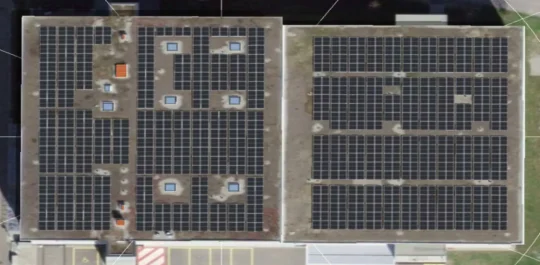 Photovoltaik_GPST-303H Luftaufnahme Bau 303H