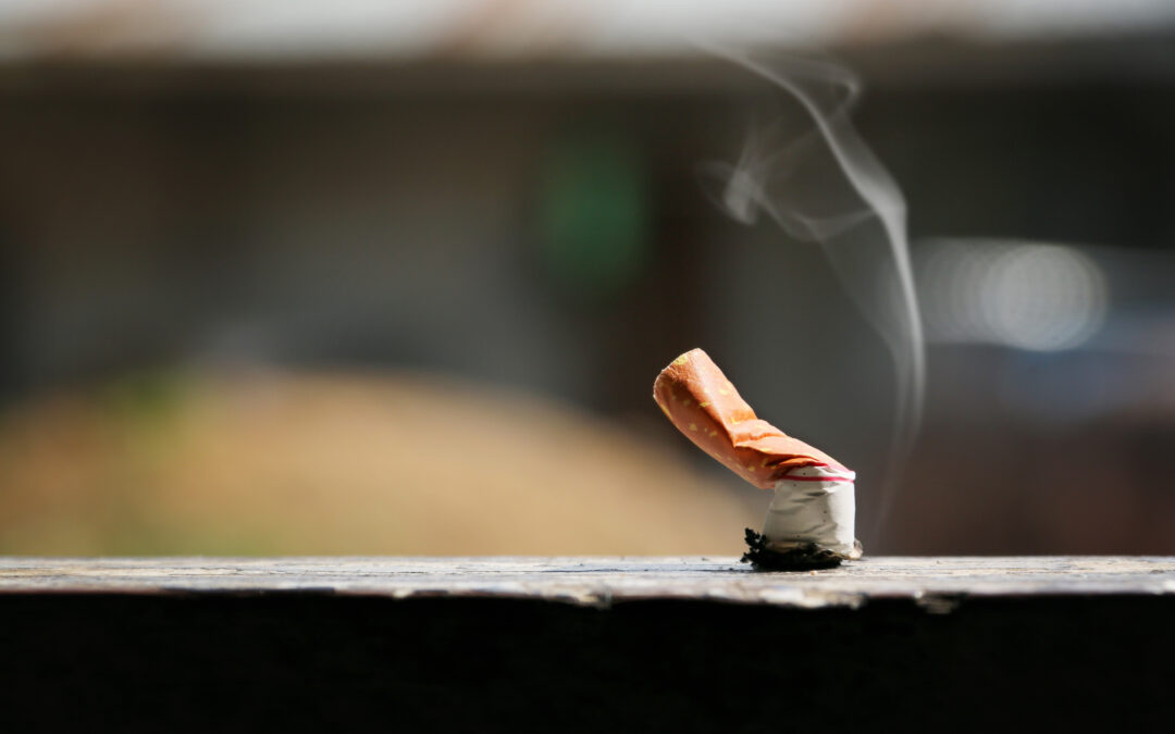 Hohe Brandgefahr – Zigaretten